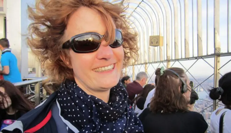 Peggy Zöllner, Gründerin von Reihenweise, auf Reisen
